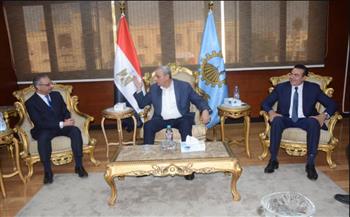   الجندي يستقبل نائب رئيس هيئة السلع التموينية لتطويرالمنظومة التموينية 