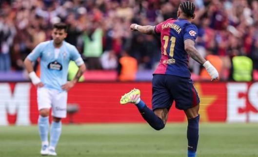 ريمونتادا مثيرة.. برشلونة يحول تأخره بثلاثية أمام سيلتا فيجو إلى فوز ثمين 4-3 في الليجا
