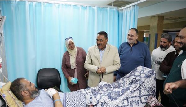 شعيب يتفقد مركز قسطرة القلب والجراحات التداخلية بمطروح