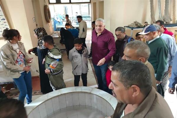 رئيس "الخدمات البيطرية" يتفقد حديقة الحيوان ببني سويف