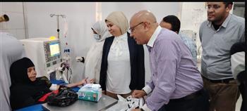 يوسف يتفقد مستشفى الوقف المركزي بقنا  في ثالث أيام العيد