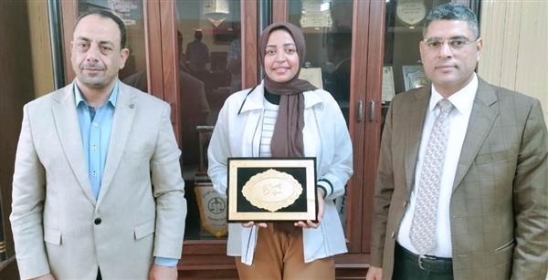 "حقوق جنوب الوادي" تكرم الطالبة مها أبو نبوت