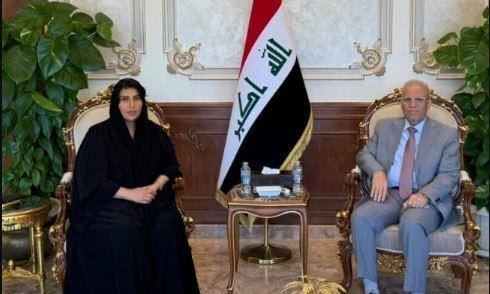 خلف يستقبل الكعبي بالقاهرة لبحث تحضيرات عقد القمة العربية المقبلة في بغداد
