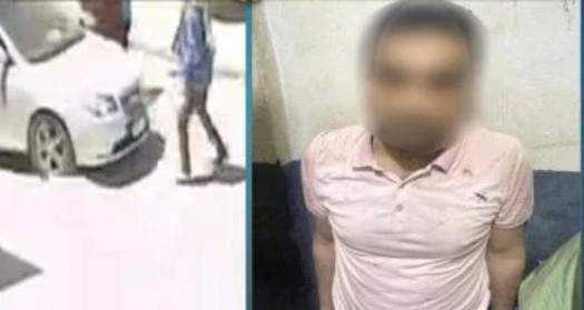 ضبط قائد سيارة صدم مواطنا عمدا فى حلوان