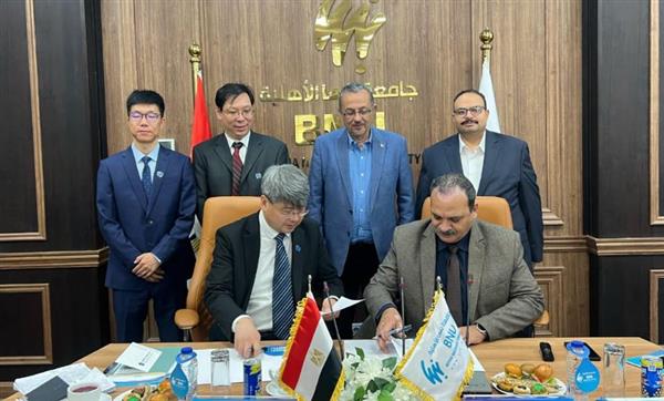 بروتوكول تعاون بين جامعتي بنها الأهلية وبكين التكنولوجية الصينية