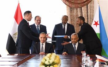   الرئيس السيسي يلتقي نظيره الجيبوتي ويشهدان التوقيع على عدد من الاتفاقيات