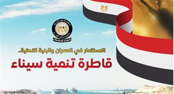   المركز الإعلامي لمجلس الوزراء يستعرض بالإنفوجراف جهود الدولة المصرية لتنمية سيناء
