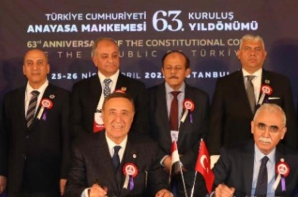 بروتوكول تعاون قضائي بين المحكمة الدستورية العليا والمحكمة الدستورية التركية