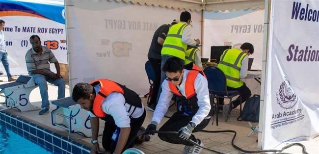 الأكاديمية العربية تستضيف مسابقة الغواصات الآلية البحرية Mat Rov Egypt  Region