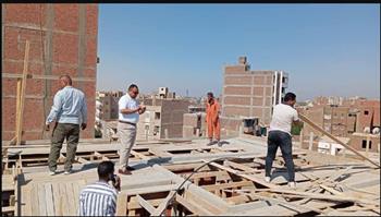   إيقاف أعمال  بدون ترخيص بحوض 10  بمدينة قنا 