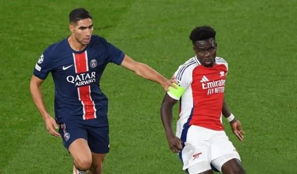 موعد مباراة أرسنال وباريس سان جيرمان في دوري الأبطال