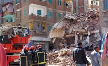   النيابة تباشر التحقيقات في واقعة انهيار عقار بدائرة قسم شرطة الجمرك بالإسكندرية