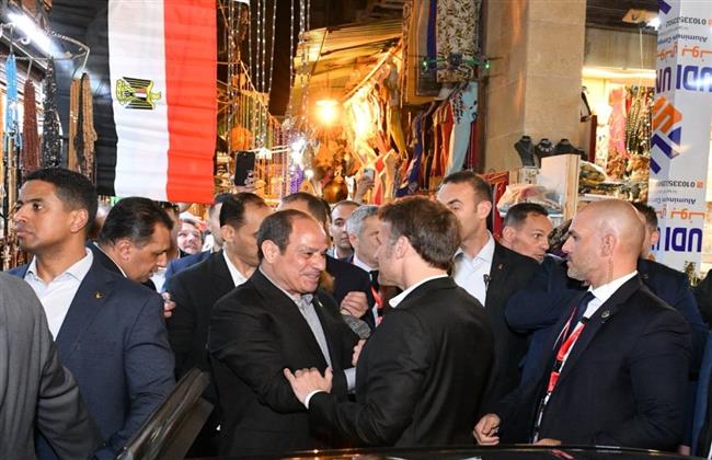 المتحدث الرئاسي ينشر صور جولة الرئيس السيسي ونظيره الفرنسي في القاهرة