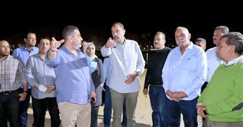 محافظ سوهاج يتفقد أعمال تطوير المرسى السياحي بالكورنيش الغربي
