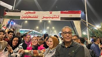   الآلاف من أبناء بنى سويف يحتشدون للسفر للعريش للدفاع عن القضية الفلسطينية