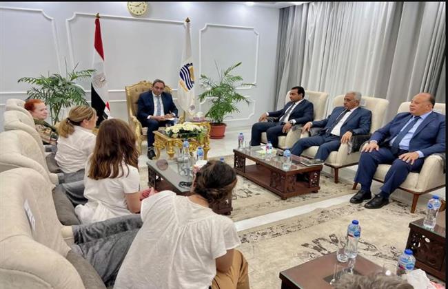 "عبدالحليم" وفدًا من البرنامج الإنمائي للأمم المتحدة وهيئة المعونة الإسبانية
