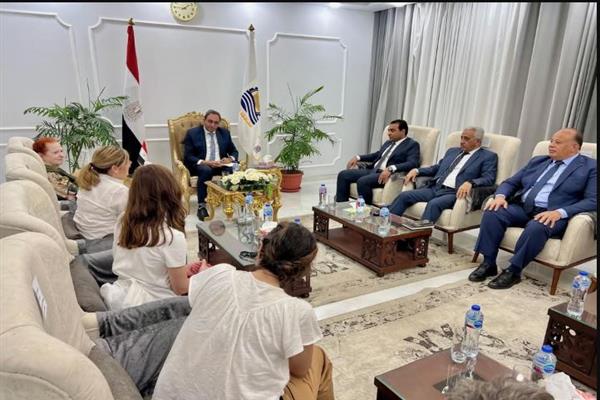 "عبدالحليم" وفدًا من البرنامج الإنمائي للأمم المتحدة وهيئة المعونة الإسبانية