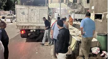 قنا : تواصل إزالة الإشغالات وفحص المحال والمقاهي غير المرخصة وإنارة الشوارع .. صور 