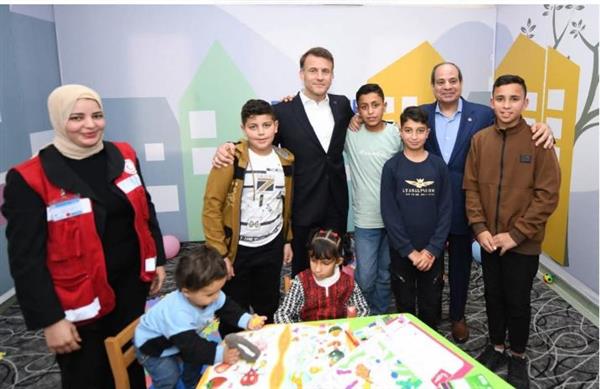 الهلال الأحمر المصرى يتشرف بزيارة تاريخيّة من الرئيسين المصرى والفرنسي