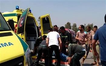 مصرع شخصين في حادث تصادم دراجة بسيارة بطريق بورسعيد- الإسماعيلية