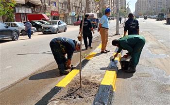   محافظة الجيزة تشن حملات نظافة وتجريد بمنطقة العروبة بالطالبية