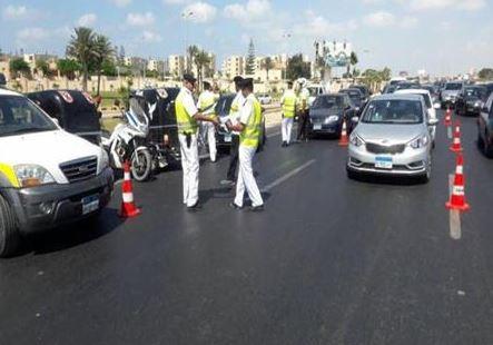 ضبط 14 ألفا و487 مخالفة في حملات مرورية بالطريق الدائري