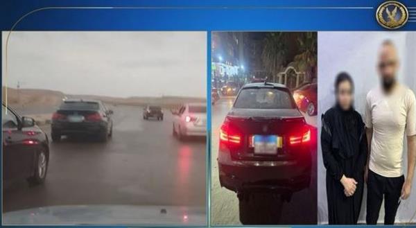 ملابسات فيديو لمشاجرة بين سائق ملاكى وسيدة داخل سيارة بالجيزة