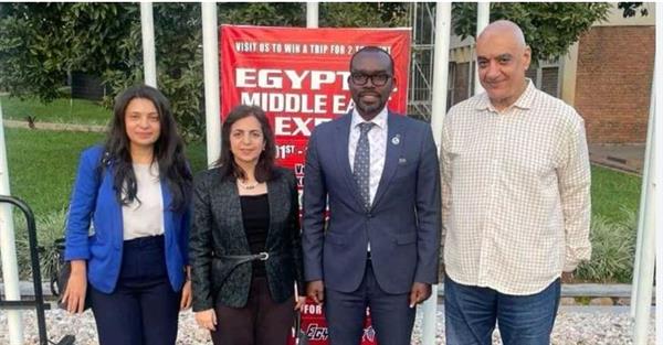 وزير التجارة الرواندي وسفيرة مصر يتفقدان أجنحة الشركات المصرية بمعرض "مصر والشرق الأوسط" بكيجالي