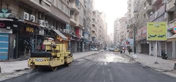   الانتهاء من رفع كفاءة الرصف بشارع خالد بن الوليد السياحي استعدادًا لموسم الصيف 
