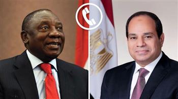   الرئيس السيسي يتلقى اتصالًا هاتفيًا من نظيره بـ جنوب أفريقيا