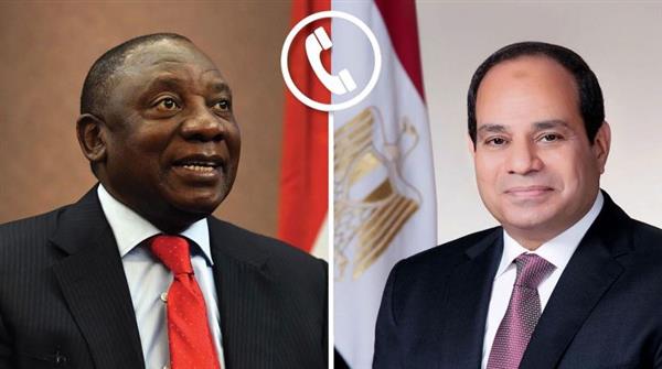 الرئيس السيسي يتلقى اتصالًا هاتفيًا من نظيره بـ جنوب أفريقيا