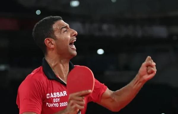 عمر عصر يتأهل للدور الثاني ببطولة العالم لتنس الطاولة بمنافسات الفردي