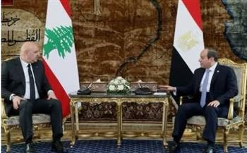   رفض التهجير وإعادة الإعمار.. تفاصيل مباحثات الرئيس السيسي ونظيره اللبناني