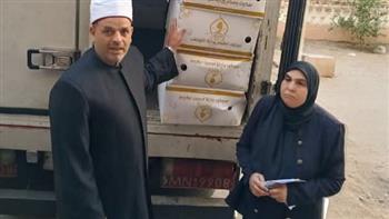 استلام 2 طن لحوم من مشروع صكوك الإطعام لتوزيعها بالشرقية
