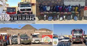   نشاط مكثف لقوات حرس الحدود على كافة الإتجاهات الإستراتيجية للدولة 