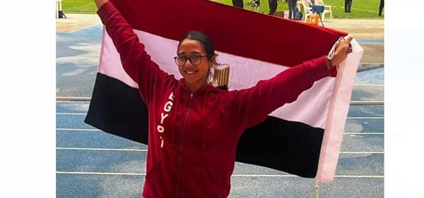 لاعبة المشروع القومي شيرين شعبان تحصد ذهبية رمي الرمح بالبطولة العربية في الجزائر