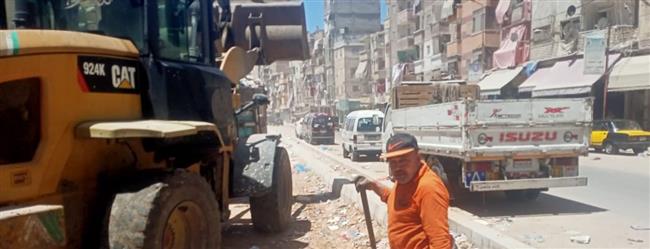 محافظة الإسكندرية: حملة مكبرة على مقار النباشين بشارعي الترعة المردومة وأحمد ابو سليمان 