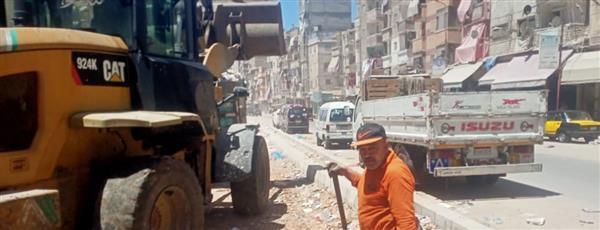محافظة الإسكندرية: حملة مكبرة على مقار النباشين بشارعي الترعة المردومة وأحمد ابو سليمان