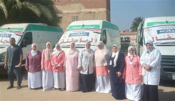   فحص وعلاج 1610 مواطن ضمن قافلة طبية مجانية بـ بني سويف