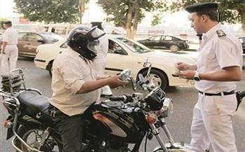  ضبط 503 مخالفة لقائدي الدراجات النارية لعدم ارتداء الخوذة