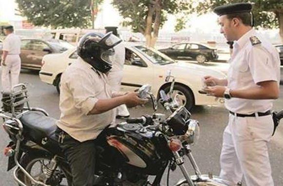 ضبط 503 مخالفة لقائدي الدراجات النارية لعدم ارتداء الخوذة
