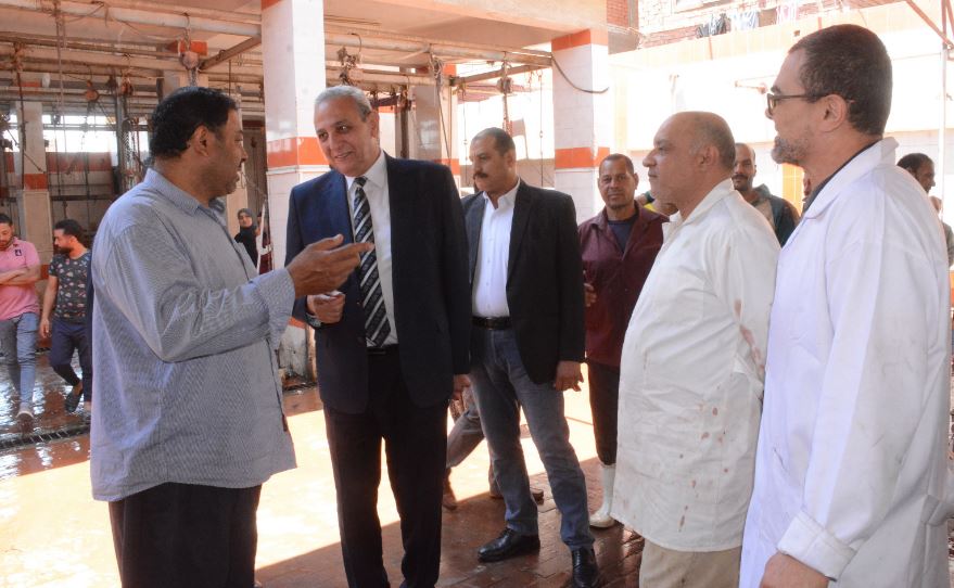 محافظ الغربية يتفقد مجزر السنطة وجاهزيته لاستقبال الأضاحي