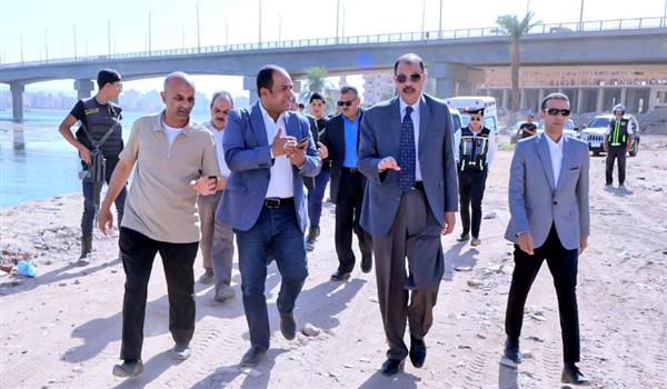 محافظ سوهاج يتفقد المرحلة الثانية من كورنيش أخميم بطول 3 كيلومتر