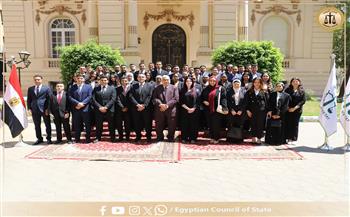   طلاب القانون بالأكاديمية العربية في ضيافة مجلس الدولة