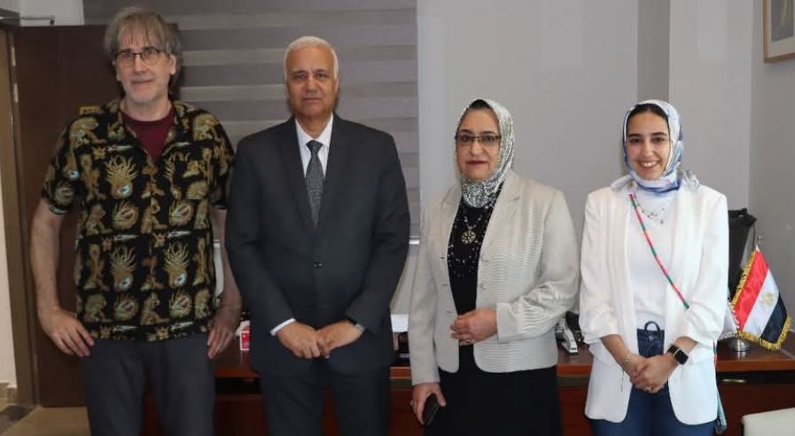 جامعة العلمين تستقبل الدكتور جان شارلز لاميريل من جامعة ستراسبورغ بفرنسا