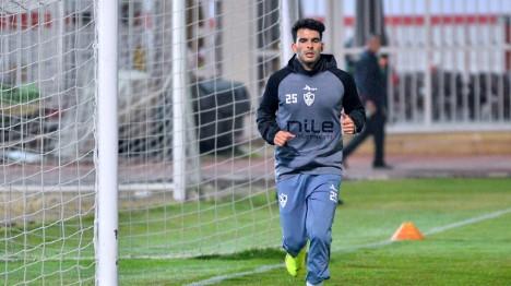 زيزو يخوض مران الجري حول الملعب على هامش مران الزمالك