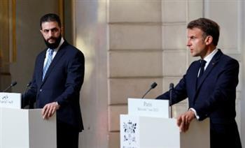 أحمد الشرع لـ ماكرون: إسرائيل قصفت سوريا هذا الأسبوع فقط 20 مرة