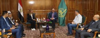   محافظ القليوبية يستقبل المدير التنفيذى للأكاديمية الوطنية للتدريب وتأهيل الشباب