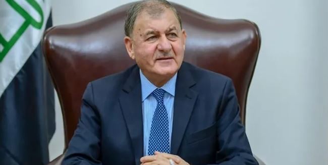 الرئيس العراقي يؤكد دعم بلاده الدائم لأمن واستقرار لبنان ووحدة أراضيه