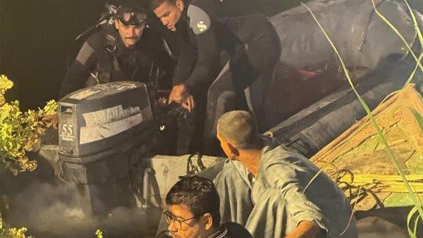 5 من عائلة واحدة.. سقوط تروسيكل بنهر النيل أسيوط